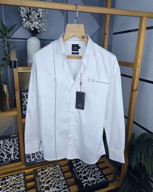 Ax Shirts Side Logo white M93-W