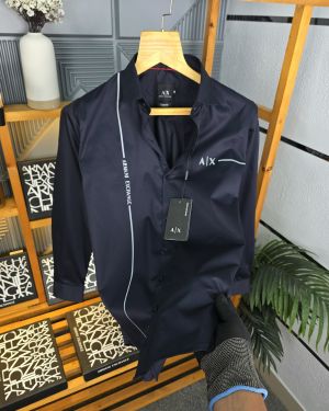 Ax Shirts Side Logo navy M93-N