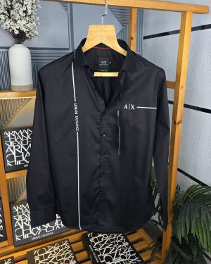 Ax Shirts Side Logo black M93-B