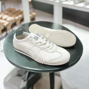 Onitsuk_a Tiger Mexico 66 - CreamOlive Green  Mens First Copy Sneakers (D-1844)