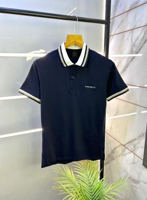 Hacket t London Navy Collar Neck Premium Polo T-shirt F2679-NY