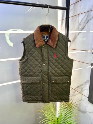 Ralph_Lauren Imported Green Super Premium Sleeveless Jacket F3371-GR