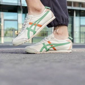 Onitsuk_a Tiger Mexico 66 Cream Green Orange  Girls 7A Premium First Copy (D-1839)