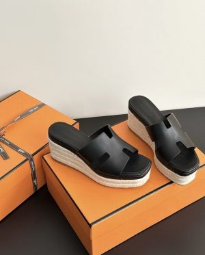 Hermes Eze 30 Sandals Platform Heel With Original Box & CarryBag Packing