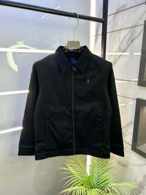 Ralph_Lauren Logo Imported Black Super Premium Jacket F3342-BL