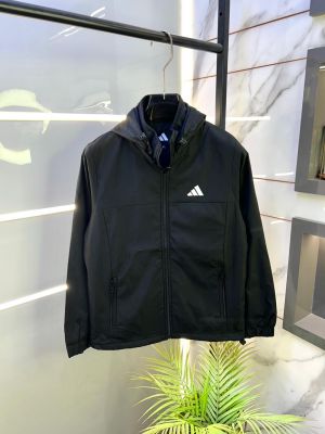 Adida s Imported Black Super Premium Wind Shetter Jacket F3364-BL