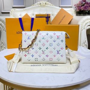 Louis Vuitton_ Coussin PM bag made from monogram-embossed puffy lambskin Bag with Double Box premium quality
