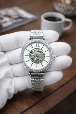 FOSSIL_WOMEN_AUTOMATIC_SILVER_WHITE_AT396