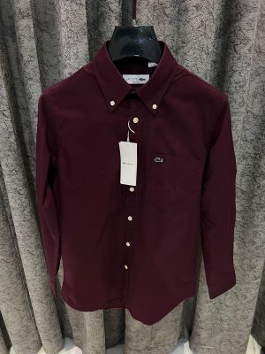 Lacost-e IMPORTED STORE ARTICLE SHIRT MAROON
