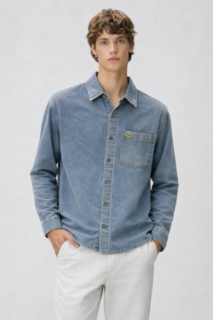 Lacost-e IMPORTED STORE ARTICLE DENIM SHIRT