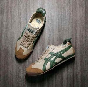 Onitsukaa Tiger MEXICO 66 Beige Grass Green 1st Leather Quality Fix