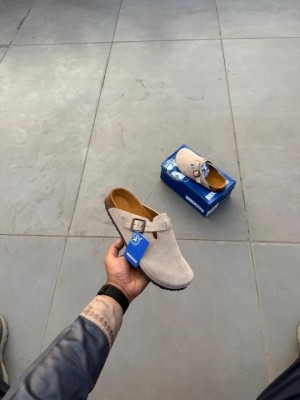 Birkenstoc k x Stussy Suede Boston