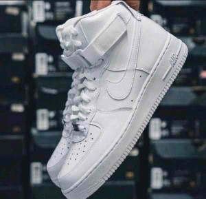 Nikee Air Force 1 Mid Leather White