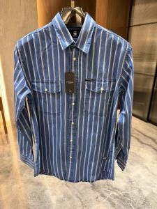 GANT SKY BLUE WHITE LINING DOUBLE POCKET SHIRTS 