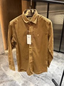 AMI PARIS BROWN DENIM SHIRT STORE ARTICLE 