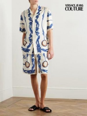 Versace Couture White Printed Imported Cord Set (1575)