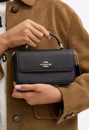 Coac_h Josie Black Classic Sling Shoulder Bag Slightly Damage Box (V-405918)