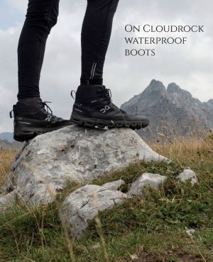 ON Cloudrock Mid waterproof WP Boots All Black 