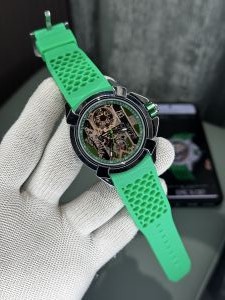 Jaco b And C O C R 7 Green Premium Auto Movement Watch