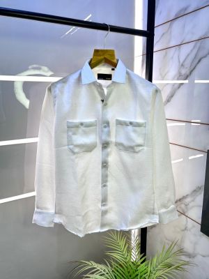 Fend i Monogram Allover Print Premium White Shirt With Brand Packing F2982-WH