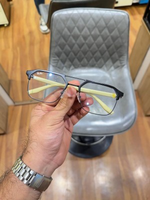 Rayban 04 black yellow plano with og box 