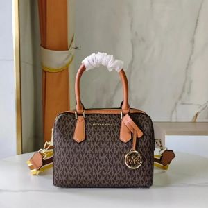 Michael_Kors Boston Premium Quality Hand Bag With Magnetic Box And Dust Bag (Brown)