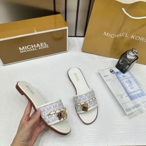 Michael_Kors_Mandy_Signature_Logo_Slide_Sandal_Beige_With_OG_Box_&_Carry_Bag_918-6_Beige