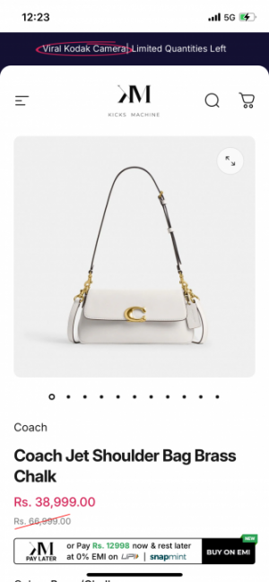 Coac_h jet shoulder bag with magnet box 762