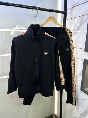 Gucc i Imported Black Premium Track Suit Brand Carry Bag Packing F3327-BL