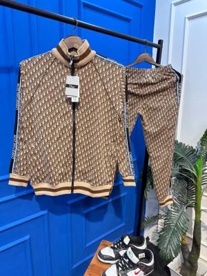 CHRISTIAN DIO R PREMIUM TRACKSUIT BROWN 