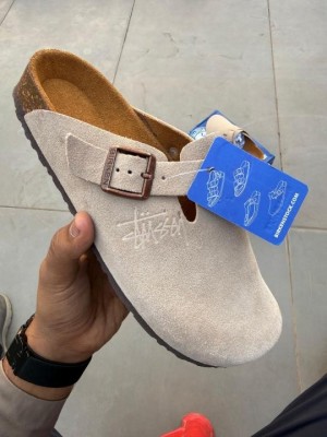 Birkenstoc k x Stussy Suede Boston