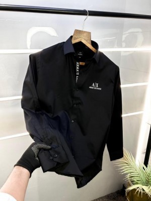Arman i Exchange Reflective Black Premium Shirt With Brand Box Packing And Carry Bag F2500 BL
