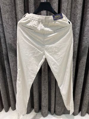 RALPH_LAUREN SIGNATURE LINEN PANTS