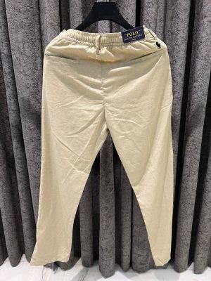 RALPH_LAUREN SIGNATURE LINEN PANTS