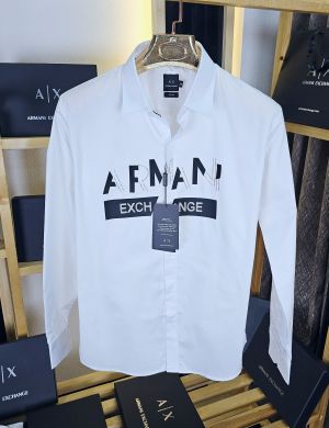 AX SHIRTS DIAMOND PATTERN WHITE M266-W