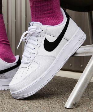 Nik_e Airforce 1 Low White Black Swoosh