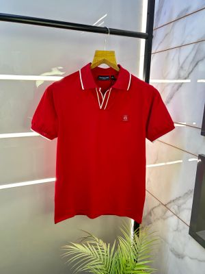 Arman_i Exchange Red Polo Premium V-Neck T-shirt F2596-RE