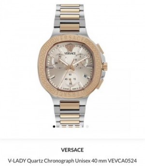 Versace V Lady Chronograph Unisex 40mm Authentic Store Quality