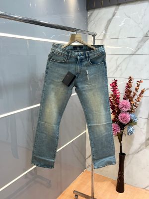 Prad a Green Shade Straight Fit Premium Imported Stretchable Lycra Fabric Denim with Emboss Logo 3762