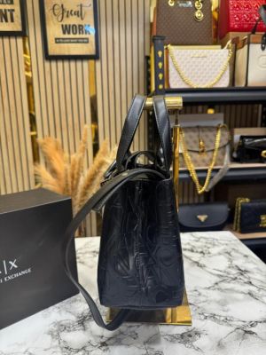 Armani_Exchange_Embossed_Crossbody_Bag_With_Box_And_Dust_Bag_(8808-Black)