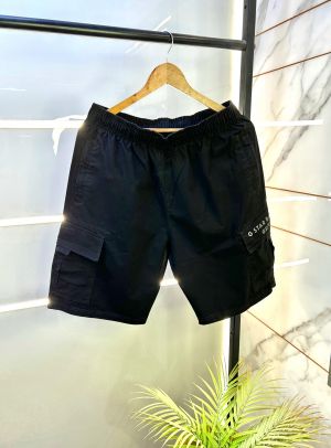 G-sta r Raw Imported Black Cotton Premium Shorts F2689-BL