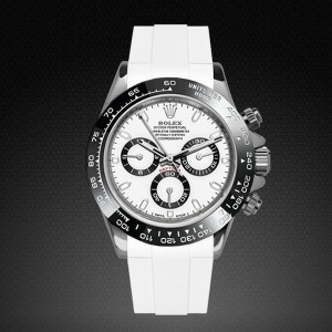 Rolexx Daytona Panda Zr Yz White Strap
