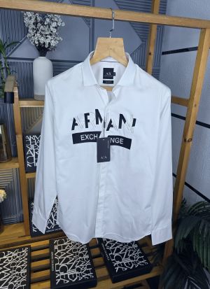 AX SHIRTS DIAMOND PATTERN WHITE M266-W