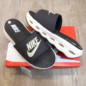 Nik.e Classic Cloud Sole Premium Brown Cream Flip-Flop