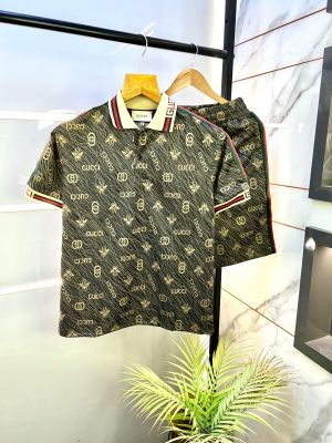 Gucc i Imported Black Super Premium Cord Set With Brand Carry Bag F2710-BL