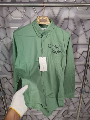 sale_Calvin_Klein_Green_Logo_Print_Premium_Shirt_(1669)