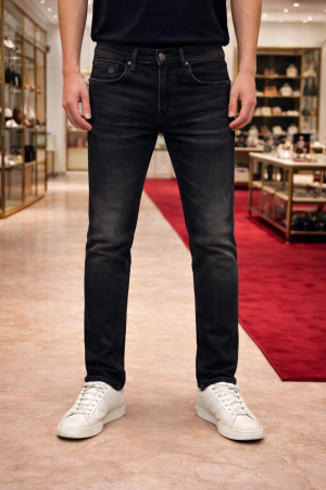 Loewe Imported Black Super Premium Denim Jeans F3024-BL