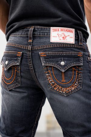 True Religio n Grey Shade Boot cut Premium Imported Stretchable lycra fabric Denim with back flap pocket Design 3766