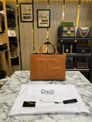 Dolce_&_Gabbana_Daily_Tote_Bag_With_Dust_Bag_And_Card_(Brown)(V-9040)