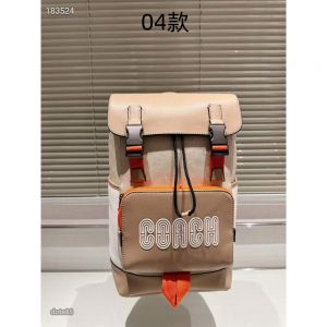 Coach_Track_Backpack_Colorblock_Signature_Canvas_Orange_Accents_With_Dust_Cover_&_Carry_Bag